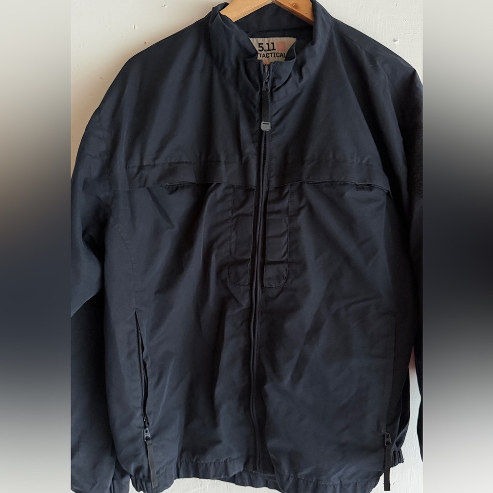 5.11 Tactical Mens M Lightweight Jacket Navy Full Zip Utility Pockets